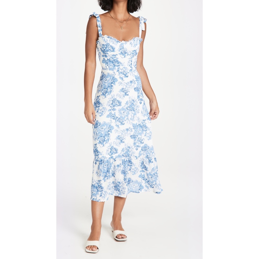 Reformation Nikita Dress in Olympia